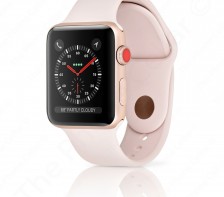 Apple Watch Series 3 Sport | 38mm - LTE Cellular (Gold Aluminum/Pink Sand Sport Band)
