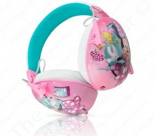 eKids Disney Minnie Mouse Headphones MM130 with Parental Control and 21dB Noise Reduction