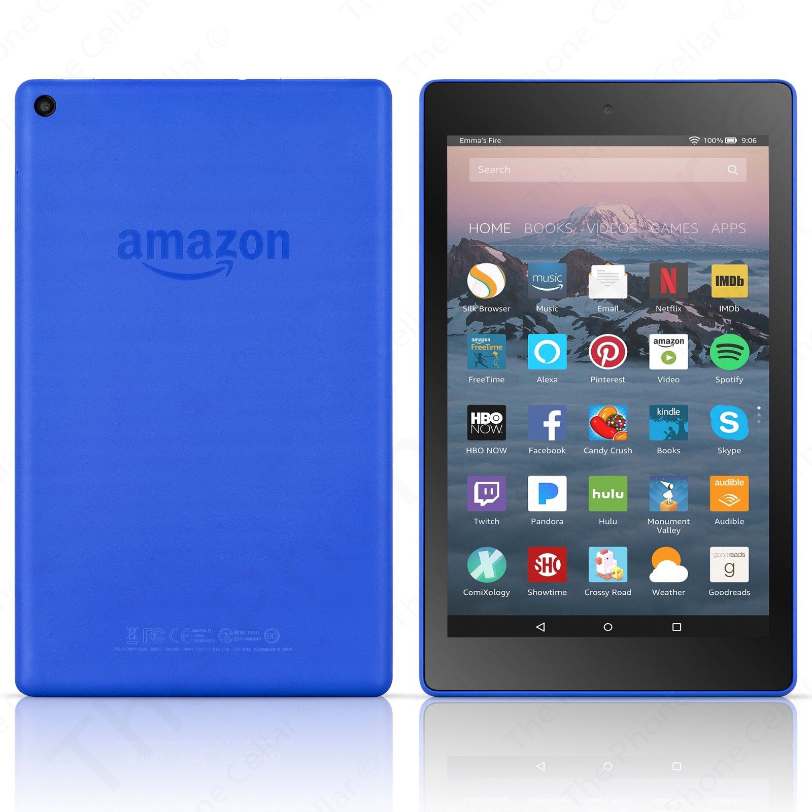 Amazon Kindle Fire Hd 10 10 1 Quot 32gb 7th Gen Tablet Marine Blue The Phone Cellar
